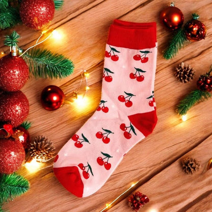 Tiny Gift Society Cherry Delight Cozy Socks