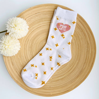 Tiny Gift Society "You Got This" Starry Inspiration Socks