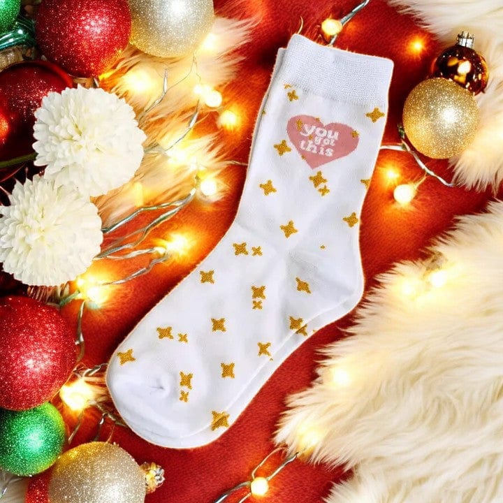 Tiny Gift Society "You Got This" Starry Inspiration Socks