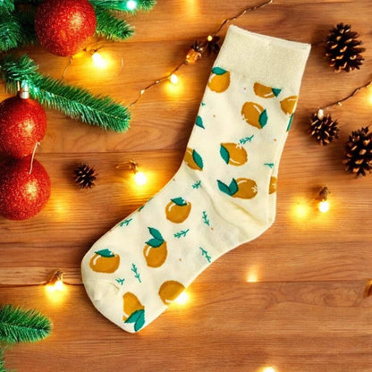 Tiny Gift Society Zesty Lemon Fun Socks